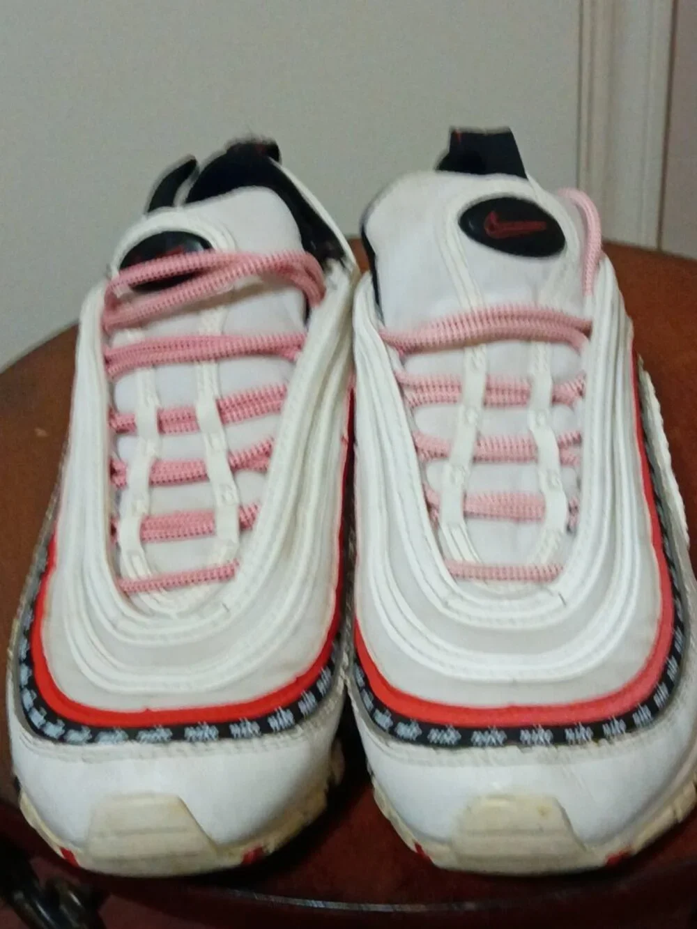 Nike Air Max 97 Script Swoosh Pack Red White CQ4817-100 GS Youth Size 5Y